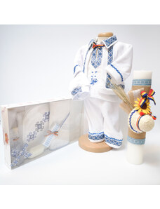 Magazin Traditional Set Traditional Botez - Costumas baietel Trusou Lumanare
