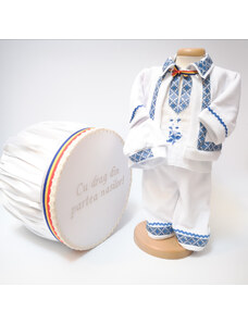 Magazin Traditional Set Traditional Botez - Costumas baiat Cutie trusou albastru