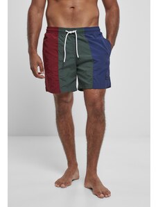 UC Men 3-Tone Swim Pantaloni scurți Burgundia / bottlegreen