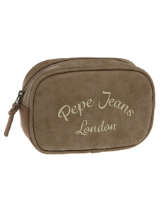 Pepe Jeans London Borseta femei 2 compartimente bej Pepe Jeans Original, 17x11x6 cm