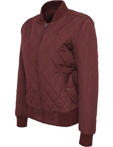UC Ladies Doamnelor Diamond Quilt Nylon Jacket burgundy