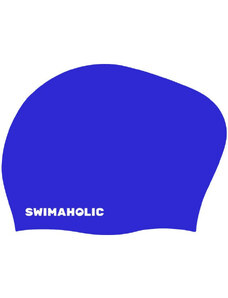 Cască de înot pentru părul lung swimaholic long hair cap albastru