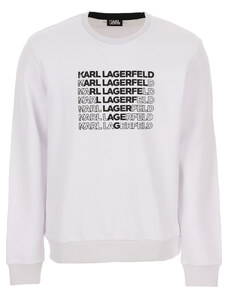 Karl Lagerfeld Hanorac pentru Bărbați, Alb, Bumbac, 2024, L XL