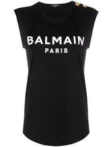 Balmain button-detailed T-shirt - Black