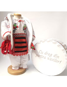 Magazin Traditional Set Traditional Botez Fetita - Costumas + Cutie trusou 2