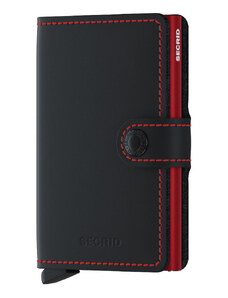 Secrid portofel de piele MM.Black.Red-Black.Red