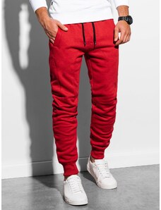 Ombre Clothing Pantaloni de trening pentru bărbați Stylo roşu XXL