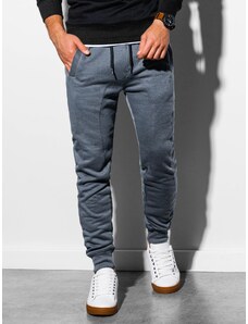 Ombre Clothing Pantaloni de trening pentru bărbați Stylo gri inchis S