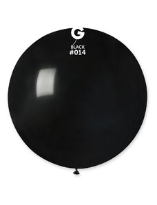 Gemar Balon rotund pastelat 80 cm negru 25 buc