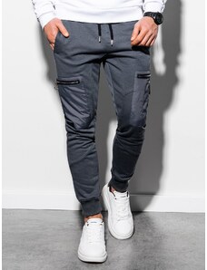 Ombre Clothing Pantaloni de trening pentru bărbați Otto gri inchis XL