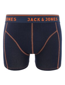 JACK & JONES Boxeri 'JACSIMPLE' albastru noapte / portocaliu