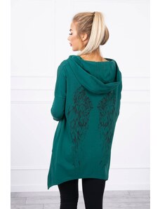 Kesi Sweatshirt with wings print green