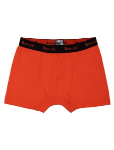 Fashionhunters Pantaloni scurți boxer portocalii pentru bărbați