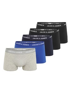JACK & JONES Boxeri bleumarin / albastru regal / gri deschis / negru / alb