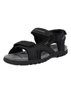 GEOX Sandale trekking 'Uomo Strada' gri / negru