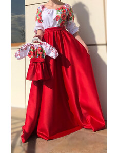 Ie Traditionala Set rochii stilizate traditional -Mama si Fiica - model 2
