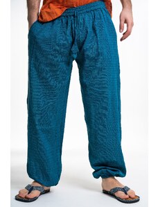 Maya Shop Pantaloni albastru petrol cu elastic la gezne