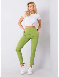 Fashionhunters Pantaloni de trening verzi pentru femei
