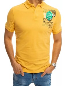 Basic tricou galben cu imprimeu