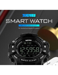 Ceas Smartwatch Barbati, Skmei 1227, Militar, Digital, Sport, Army, Cronograf, Registru apeluri, Calorii, Pasi, Distanta, Monitorizare Calorii