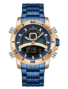 Ceas barbatesc Casual Dual Time Luxury Naviforce Cronograf Quartz Digital