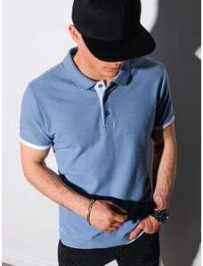 Ombre Clothing Tricou polo cu guler Aron albastră deschis M