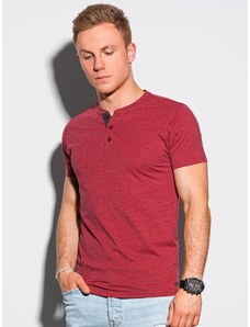 Ombre Clothing Tricou bărbați cu mânecă scurtă Reinhold roşu XL