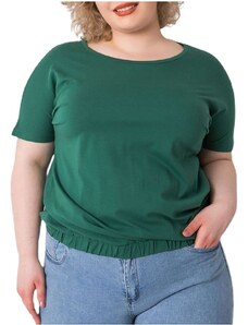 Basic Tricou de bază verde închis pentru femei