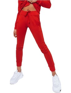 Basic pantaloni de trening pentru femei roşii