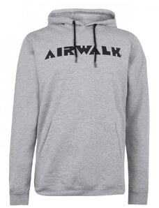 Airwalk Logo OTH Hoodie Mens Grey