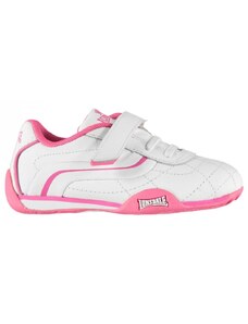 Lonsdale Camden Infants Trainers White/Cerise
