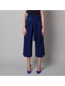 Willsoor Pantaloni culottes albaștri închiși pentru femei 12617