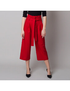 Willsoor Pantaloni culottes de material pentru femei 12621