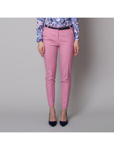 Willsoor Pantaloni formali femei pe roz 12685