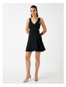 Koton talie low-cut Dress Mini V-gât