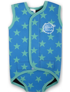 Costum de neopren pentru copii splash about baby wrap blue star s