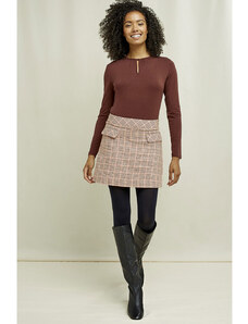 Glara Women's organic cotton skirt with pockets