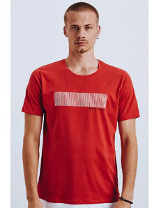 Tricou roșu Dstreet pentru bărbați cu imprimeu