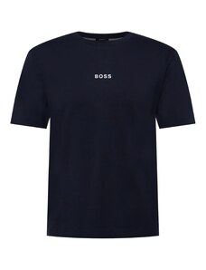 BOSS Tricou 'Chup' bleumarin / portocaliu deschis / alb