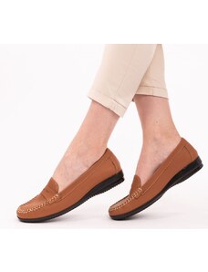Pantofi confortabili din piele naturala 9008 camel Dr. Calm