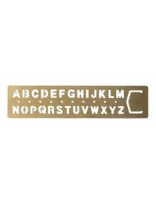 Traveler's Company Template Bookmark Alphabet [1]