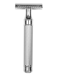 Mühle Safety razor GRANDE from MÜHLE, closed comb, handle material chrome-plated metal