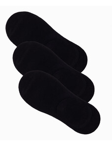 Ombre Șosete pentru bărbați, pachet de 3 șosete pentru picioare - negru V2 OM-SOSS-0103