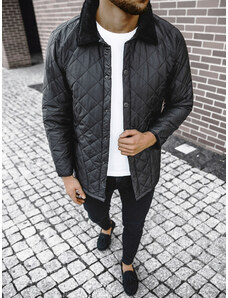 Jachetă de primăvară bărbați neagră OZONEE O/5619