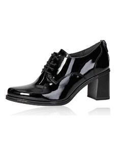 Tamaris pantofi damă cu aspect lucios - negru