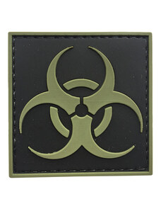 WARAGOD Petic 3D Biohazard Square negru 5x5cm