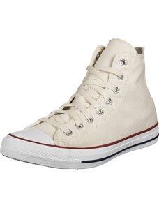 CONVERSE Sneaker low 'CHUCK TAYLOR ALL STAR CLASSIC HI' alb kitt / roșu / alb