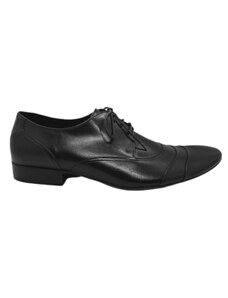 BADURA Pantofi eleganti barbati, Conhpol 7125 din piele naturala neagra