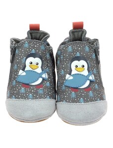 Pantofi Robeez Blue Pinguins Gris Fonce