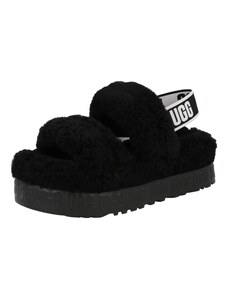 UGG Papuci de casă 'Fluffita' negru / alb